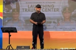 Kapolda Sumbar Irjen Pol. Gatot Tri Suryanta Saat Meresmikan Trauma Centre RS Bhayangkara, Minggu (28/9/2025)