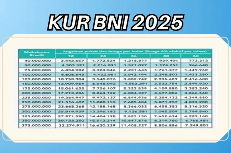 KUR BNI 2025: Plafon Rp500 Juta, Bunga 9%, Cair Cepat! (Foto: Ist)