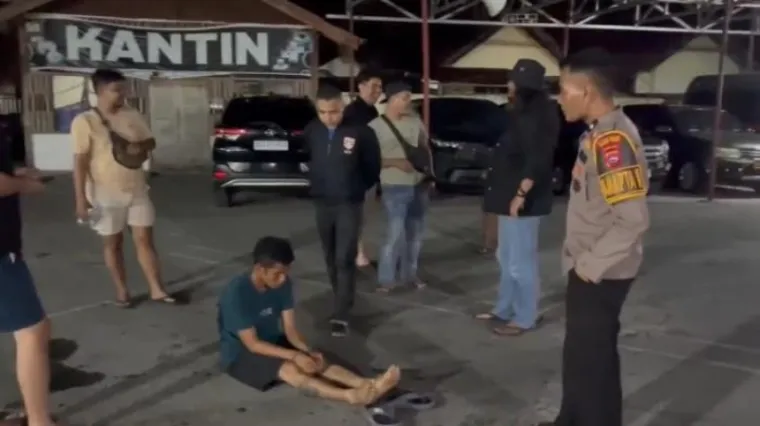 Pelaku saat diringkus tim Reskrim Polres Solok (Dok. Polres Solok)