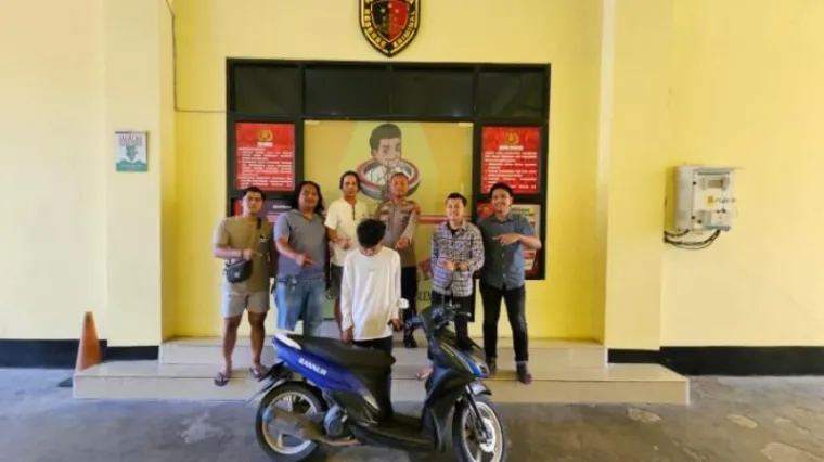 Pelaku pencurian motor yang diamankan oleh Satreskrim Polres Pessel. (Dok. Polres Pessel)