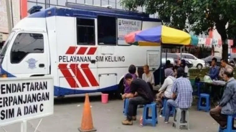 Ilustrasi pelayanan SIM keliling. (Dok. Ist)