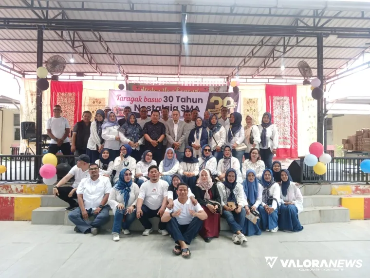 Sebagian Alumni yang Hadir Memeriahkan 30 Tahun Ikasmansix Angkatan 95, Minggu (26/10/2025)