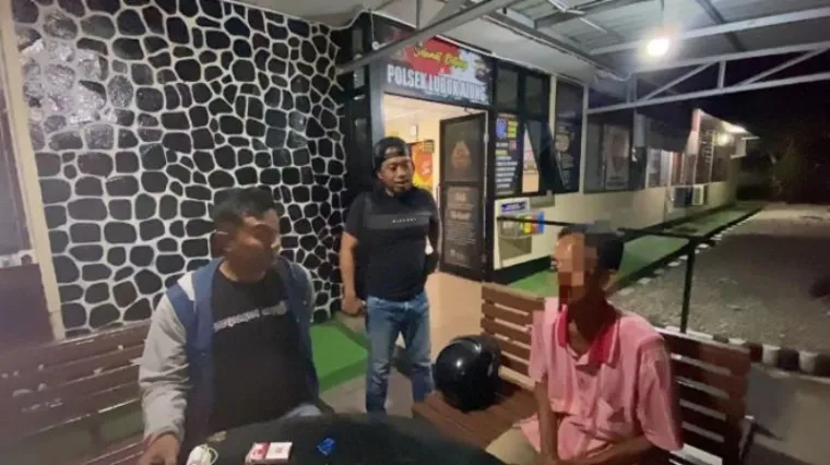 Pelaku saat diamankan tim Reskrim Polres Padang Pariaman. (Dok. Polres Padang Pariaman)