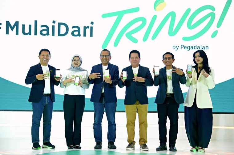 Peluncuran Aplikasi Tring di Gade Tower, Jakarta, Rabu (8/10/2025)