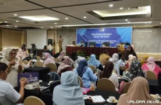 Para Pelaku UMKM Mengikut Pelatihan Inkubasi Kelas Advance yang Digelar Dinas Koperasi dan UKM Kota Padang, Selasa (21/10/2025)