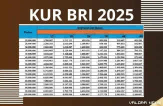KUR BRI 2025: Bunga 6%, Cair Online, Plafon Hingga Rp500 Juta! (Foto: Ist)