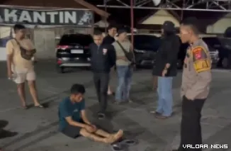Pelaku saat diringkus tim Reskrim Polres Solok (Dok. Polres Solok)