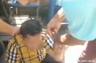 Video yang diduga AG jadi bulan-bulanan massa viral di media sosial. (Dok. Ist)