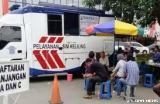 Ilustrasi pelayanan SIM keliling. (Dok. Ist)