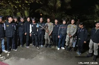 Aksi cepat tim gabungan Satpol PP Kota Padang, Tim Dubalang, TNI, dan Polri berhasil menggagalkan aksi tawuran remaja di Kecamatan Pauh, Sabtu dini hari. (Dok.Satpol PP Padang)
