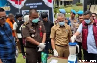 Pemusnahan Narkotika di Mapolda Sumbar (Foto: Ist)