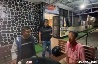 Pelaku saat diamankan tim Reskrim Polres Padang Pariaman. (Dok. Polres Padang Pariaman)