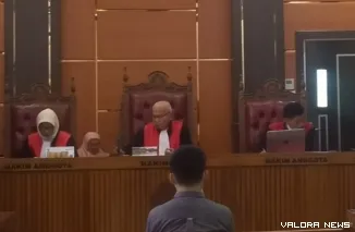 Suasana sidang di PN Kelas IA Padang, Kamis (9/10/2025) (Foto: Valoranews/Pariyadi)