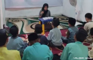 Aktivitas tahfiz yang diselenggarakan yBAS di sekretariat yayasan ini, di Perum Mitra Utama 2, Kelurahan Banuaran Nan XX, Kecamatan Lubuk Begalung. (humas)