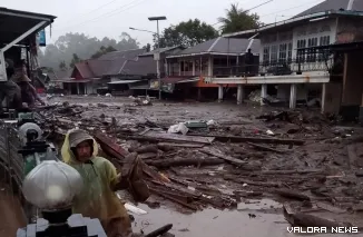 Salah satu daerah di Sumbar yang terkena Bencana Hidrometeorologi. (Dok. Ist)