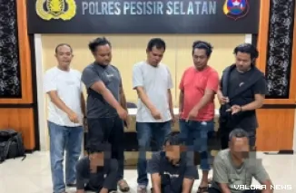 Tiga pria yang diamankan oleh Satresnarkoba Polres Pessel saat pesta narkoba. (Dok. Satresnarkoba Polres Pessel)