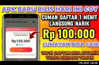 Ilustrasi Aplikasi Penghasil Uang Terbaru. (Foto: Kanal youtube @peluangcuanid)
