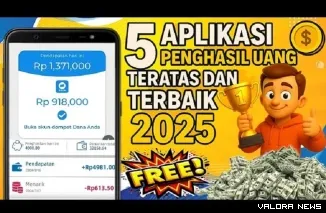 Ilustrasi Aplikasi Penghasil Uang Terbaru. (Foto: Kanal youtube @peluangcuanid)