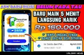 Ilustrasi Aplikasi Penghasil Uang Terbaru. (Foto: Kanal youtube @peluangcuanid)