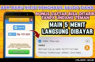 Ilustrasi Aplikasi Penghasil Uang Terbaru. (Foto: Kanal youtube @peluangcuanid)