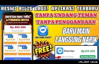 Ilustrasi Aplikasi Penghasil Uang Terbaru. (Foto: Kanal youtube @peluangcuanid)