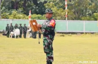 Dandim 0311/Pessel Letkol Czi Theodurus Sambua, di acara TMMD ke -127, di Bayang, Pessel, Selasa 10 Februari 2026. FOTO: Dok Kodim 0311/Pessel