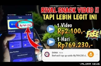 Ilustrasi Aplikasi Penghasil Uang Terbaru. (Foto: Kanal youtube @PenuhinDompet)