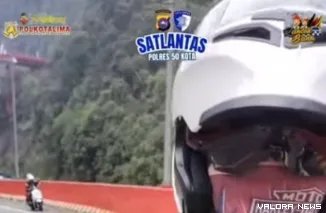 Kasat Lantas Polres Limapuluh Kota, Iptu Zarwiko Irzal saat menyampaikan laporan arus lalin. (Dok. Ist)