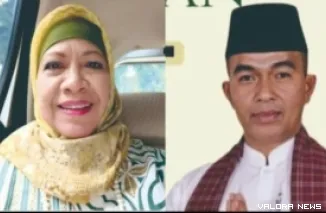 Ketua IMLF-4 Sastri Bakry dan Penanggung jawab festival randai IMLF-4 Moh. Nurzen.