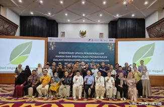 Kepala Perwakilan BI Sumbar M. Abdul Majid Ikram (Memakai Peci) Bersama Awak Media Sesuai Diseminasi Media Ramadan 1447 (*)