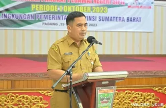 Asisten Pemerintahan dan Kesejahteraan Rakyat Setdaprov Sumbar Ahmad Zakri