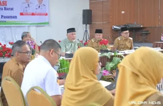 Rapat koordinasi Pemprov Sumbar dan Pemkab Pasaman (Dok. Admin Sumbar)