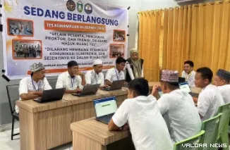 Sembilan Warga Binaan Pemasyarakatan (WBP) Lapas Kelas II Pare-Pare Mengikuti Simulasi Tes Kemampuan Akademik (TKA) secara Daring(*)