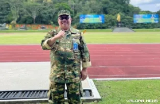 Ketua DPRD Sumbar, Muhidi dengan pakaian dinas militer saat mengikuti program Pemantapan Pimpinan Daerah (KPPD) 2026 di Akmil Magelang. (humas)