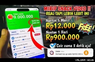 Ilustrasi Aplikasi Penghasil Uang Terbaru. (Foto: Kanal youtube @PenuhinDompet)