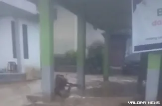 Banjir yang menggenangi pemukiman warga. (Dok. Ist)