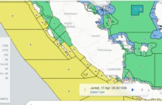 Infografis cuaca maritim Sumatera Barat.