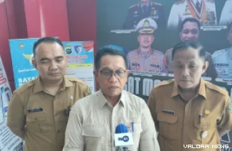 Kepala Bapenda Sumbar Al Amin Saat Diwawancara, Selasa (28/4/2026)