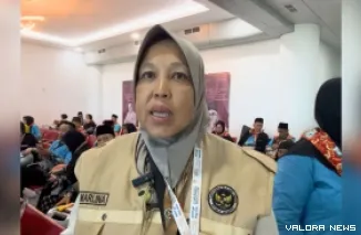 Ketua Kloter 3 Embarkasi Padang Leni Marlina. (Dok. Humas Kemenhaj Sumbar)