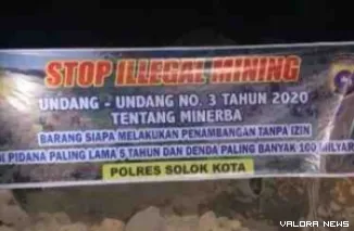 Tim gabungan Polres Solok Kota membongkar praktik Pertambangan Emas Tanpa Izin (PETI) di Nagari Sibarambang, Kecamatan X Koto Diatas. (Dok. Ist)