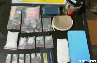 Barang bukti yang diamankan Satresnarkoba Polres Agam. (Dok. Ist)