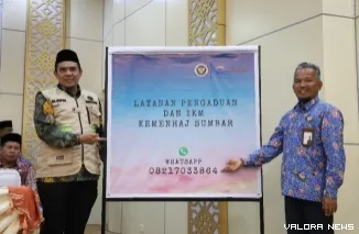 Kantor Wilayah Kementerian Haji dan Umrah Provinsi Sumatera Barat meluncurkan layanan pengaduan jemaah berbasis WhatsApp Center untuk memperkuat transparansi dan akuntabilitas pelayanan haji.