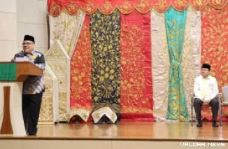 Ketua DPRD Sumatera Barat, Muhidi jadi pembicara dalam Forum Silaturahmi Minangkabau Diaspora Network Global (MDN-G) 2026, di Auditorium Lantai 12 Universitas YARSI Jakarta, Sabtu. (humas)