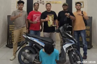 DPO curanmor ditangkap di Pasar Kinali merupakan residivis curanmor sebanyak 39 sepeda motor ditangkap dalam Operasi Sikat Singgalang 2026 Polres Agam.