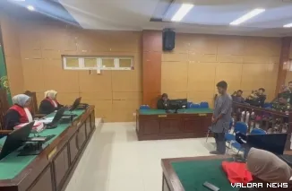 Suasana sidang putusan di PN Kelas I B Pariaman. (Dok. Ist)