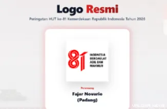 Logo resmi HUT RI ke-81 Tahun 2026.