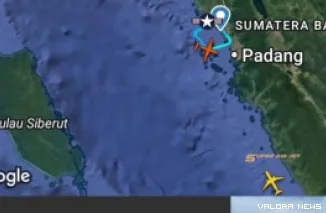 Data penerbangan Pesawat militer Amerika Serikat jenis Lockheed C-130T Hercules yang sempat menghebohkan warga karena terdeteksi terbang berputar di langit barat Padang. (Dok. Ist)