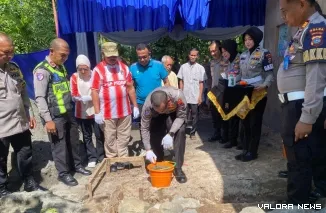 Peringati Hari Bhayangkara 2026, Ditlantas Polda Sumbar lakukan program Bedah Rumah di Pasie Nan Tigo