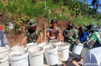 TNI Manunggal di Desa Cukil, Kabupaten Semarang