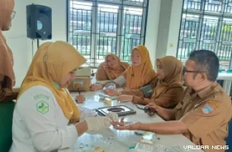 Program Cek Kesehatan Gratis bagi ASN, PPPK dan tenaga kontrak di Pemkab Pasbr, ditargetkan Dinas Kesehatan selesai akhir Juni 2026 ini. (robi irwan)
